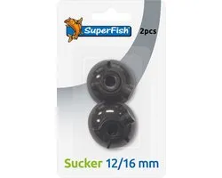 Superfish Zuignap - Aquarium Toebehoren - 2 stuks 12/16 Mm