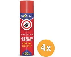 4x Roxasect Spuitbus vliegende insecten (400 ml)