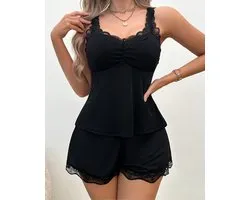 Ensemble pyjama confortable - Ensemble pyjama femme 2 pièces - Taille L - Vêtements de nuit sexy - Ensemble de sommeil - Femme