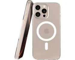 Hoesje Geschikt voor Apple iPhone 16 Pro Max | NEKIT Bare | 1.2MM Thin Case | Ultradun en Ultralicht Design | Verfijnde Bescherming | Compatibel met MagSafe / Qi2 | Transparant