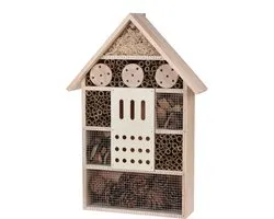 Groot maison à papillons/maison à abeilles/hôtel à guêpes pour insectes 51 cm - Décoration de jardin - Animal friendly - Hotel/maison pour insectes - Maison coccinelle