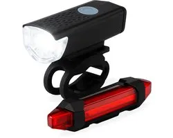 Innovaland - Fietslampjes led set wit en rood V2 - Oplaadbaar - Micro USB - Fietslampje - Voorlicht en Achterlicht Fiets LED - Voorlamp Fiets - Fietslampjes - Fietslamp - Fietsverlichting - Oplaadbare Fietsverlichting - Fietslichten voor en achter
