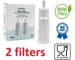 2x Qualigall waterfilter compatibel met SAGE : Bambino / Bambino Plus / Barista / Barista Impress / Barista Pro / Barista Touch / Barista Touch Impress / Dual Boiler / Duo Temp Pro / Dynamic Duo / Oracle / Oracle Touch / Precision Brewer / SES008