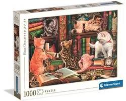 Clementoni Legpuzzel Curious Whiskers - Puzzel 1000 Stukjes Katten - High Quality Collection - Puzzels en Legpuzzels voor Volwassenen