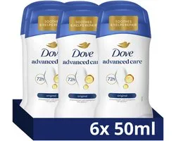 Dove - Anti-Transpirant Deodorant Stick - Advanced Care Original - 6 x 50 ml - Voordeelverpakking