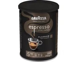 Lavazza Espresso Italiano Classico 250 g, 250 g, Torréfaction Medium , Americano, Espresso, 100% Arabica, 1 pièce(s), Boîte