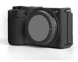 Un étui de protection Convient pour la caméra Canon/Sony ZV-E10, fabriqué en silicone doux, Convient pour la caméra Sony ZV-E10 - étui de protection ZV-E10 résistant aux rayures - noir.
