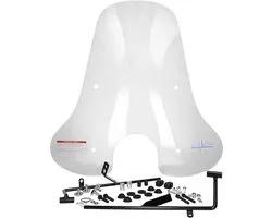 Mezoly Windscherm AGM VX50, BTC Riva hoog transparant (ronde koplamp)
