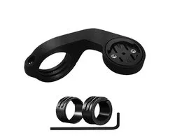 Support de compteur de vélo pour Garmin Edge - Compatible 530/830/1040 - Fixation guidon déporté - noir