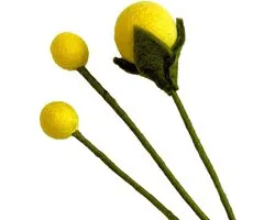 Felt flowers, handmade decorative flowers, fair trade, sustainable decoration made of felt, realistic artificial - ShopVlot