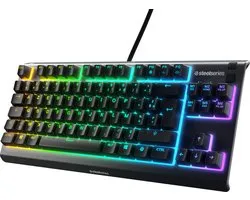 SteelSeries Apex 3 TKL - Bedraad Gaming Toetsenbord - FR AZERTY - Zwart