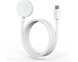 Qost - Apple Watch Oplader - Wit - 1 Meter - USB-C - Apple Watch Kabel - Snellader - 10W