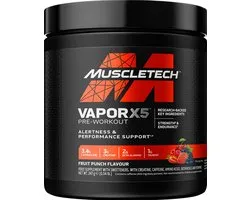 Muscletech Vapor X5 EU (30 Serv) Fruit Punch - Pre-Workout - Pre-Workout Booster