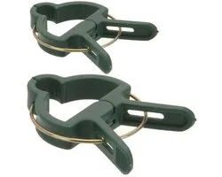 Pro Garden Pinces à plantes/clips pour plantes - plastique - 20x - vert - 2 tailles