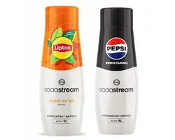 SodaStream Lipton Ice Tea Peach & Pepsi MAX - Dubbele Verpakking - Zonder Suiker