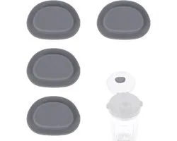 SnelShoppen - 4 Stuks Blender Spout Lid Plug 3cm - Lekvrije Deksel Pluggen voor Ninja BC151 Series - Donkergrijs - Ideaal voor Keuken en Dagelijks Geb