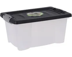 Storage Solutions Opslagbak/opbergdoos/organizer - met deksel - kunststof - 9 Liter
