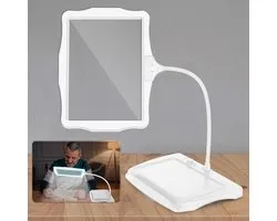 NbyMe® Loeplamp met Standaard - Lamp met Led Verlichting - Wit