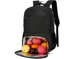 Sac à dos isotherme avec port de charge USB et sac réfrigérant - sac à dos de voyage polyvalent pour le travail et l'extérieur