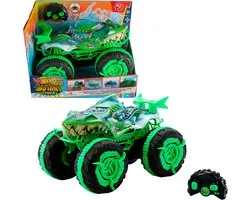 Hot Wheels Monster Trucks Tout-Terrain Mâchoires Craquantes - Camion jouet télécommandé - Roule sur terre et dans l'eau