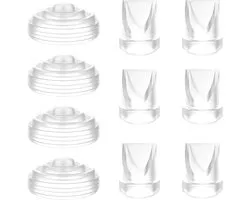 10-Delige Accessoires voor Borstkolven - Duckbill Valves - Borstkolf Onderdeel - Membraan - 6 Eendenbekventielen en 4 Siliconen Membranen - Geschikt voor Momcozy M5 - Bpa Vrij - Zacht en Geurloos - Makkelijk Schoon Te Maken