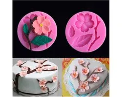 Fondant Cherry Blossom Mal - Siliconen Bloem versiering vorm - Fondant / Marsepein / Chocolade / Zeep - Voor decoratie van taart, cupcakes en cake