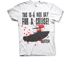 Dexter Heren Tshirt -S- A Nice Day For A Cruise Wit
