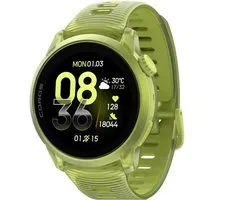 COROS Montre de sport Pace 4 Silicone Crystal Neon Yellow 43mm