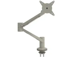 Boring Monitorarm - Dataflex Viewlite Plus - Design - Beugel - Houder - Grijs - 7kg - VESA MIS-D - Tilt - Aluminium - Recycled