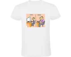 Grappig Heren T-shirt - computer - nerd - dun - dik