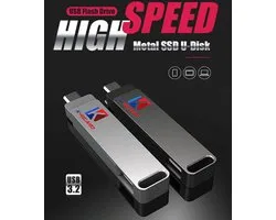 Snelle usb-drive 500MB/sec, snelle externe schijf, Memory Stick, USB flash drive 128gb