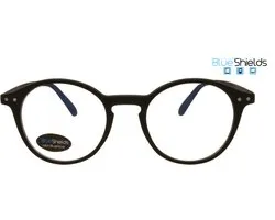 BlueShields by Noci Eyewear YFB214 +2.00 Ilja - Beeldschermbril - Leesbril - Blauw licht filter lens - Zwart