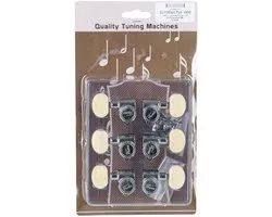 Fame 345CX Locking Tuners 3+3 Chrome Classic - Accordeur pour guitare
