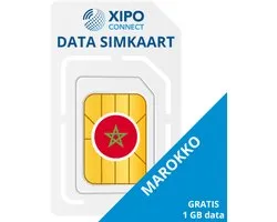XIPO CONNECT - Carte SIM de données Maroc - 1 Go de données - valable 365 jours à durée illimitée