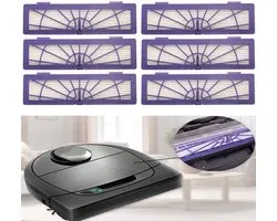 Filtres HEPA - Convient pour Neato Botvac D5 / D70 / D75 / D80 / 70E / D85 - Filtre de haute qualité - 20 * 5,5 * 2 cm - Violet - 6 pièces