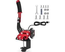 SnelShoppen - Frein à main USB pour jeux de simulation de course - Frein à main universel pour PC - Compatible avec Logitech G25 G27 G29 T500 T300 - Aluminium léger