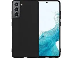 Coque Samsung Galaxy S22 Plus Siliconen Cover - Coque Samsung S22 Plus Cover Siliconen - Zwart