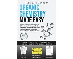 Organic Chemistry Made Easy: Organic Chem Reference Guide for College Students: Complete Study System with Mnemonics - ShopVlot