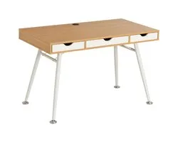 Piranha COLEY Retro Bureau – Eikenhout – Compact Computerbureau met Lades