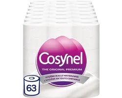 Cosynel toiletpapier, 63 rollen