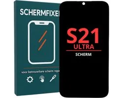 Samsung Galaxy S21 Ultra Scherm met Frame - LCD Display - A+ Kwaliteit - Zwart
