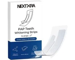 Nextora Whitening Strips - PAP+ Whitening Strips - Tandenbleekset - Tanden bleken - White Strips - 14 Stuks