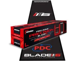 Tapis de fléchettes Winmau Pro Zone Precision Blade 6 + Oche intégré