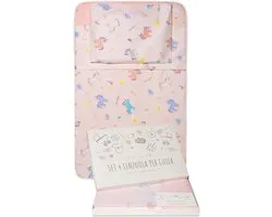 Beddengoed GOYSILA Chicco Next To Me, compatible avec 4 pièces, 100 % coton Oeko-Tex, matelas complet pour berceau, drap-housse cododo, lit bébé, Next2me Dream Cullami Kinderkraft licornes