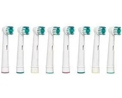 8-pack opzetborstels geschikt voor Oral-B / Braun - Precision Clean