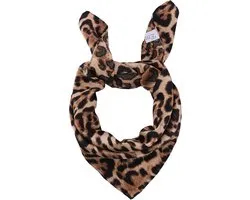 Emilie scarves - Sjaal - satijn - panterprint - vierkant 60*60 cm