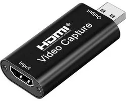 Carte de Capture HDMI – Capture Vidéo HDMI vers USB – Carte de Capture pour Streaming, Enregistrement et Gaming – Pour PC et Laptop