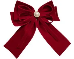 Barrette Nœud - Luxe Barrette Nœud - Rubans Satin Nœud - Épingles à Cheveux Dames - Barrette - Cadeau - Accessoires Cheveux - Barrette rouge - Convient pour Women Girls Party Holiday Birthday Decoration