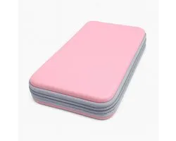 Purepeak CD Hoes Opbergmap - DVD Hoesjes Case - Opslag voor 96 CD's - Auto Map - Roze