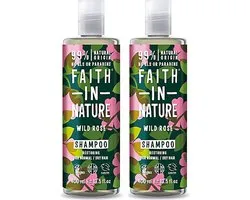 Faith in Nature - Wild Rose Shampoo - 400ml - 2 Pak